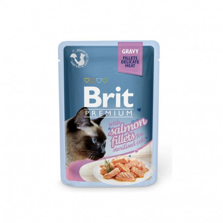 BRIT PREMIUM SALMON FOR STERILISED 100G