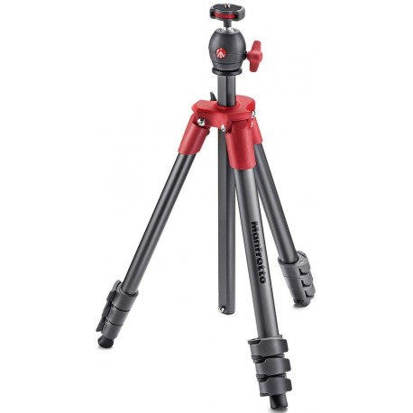 Manfrotto statīvs MKCOMPACTLT-RD, sarkans