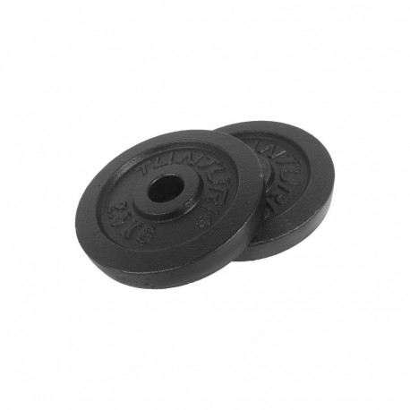 Raskuskettad TUNTURI Plates Black, 30 mm, 2.5kg (paar)