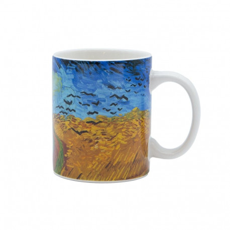 Kruus PAINTING ART H9.5cm 350ml "Nisupõld varestega"