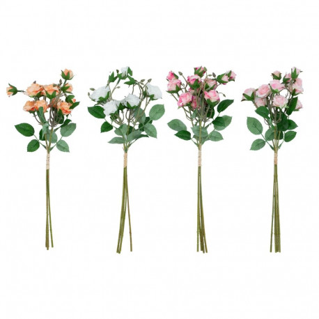 Artificial flower FLOWERLY 4pcs "Shrub Roses" in bouquet, mix