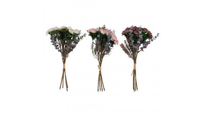 Artificial flower FLOWERLY H26cm 4pcs roses in bouquet, mix
