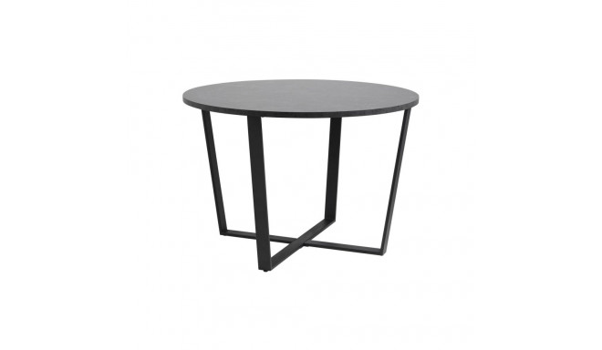 Söögilaud AMBLE D110x75cm, must, melamiin, metall