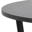 Söögilaud AMBLE D110x75cm, must, melamiin, metall