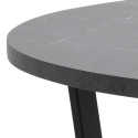 Söögilaud AMBLE D110x75cm, must, melamiin, metall