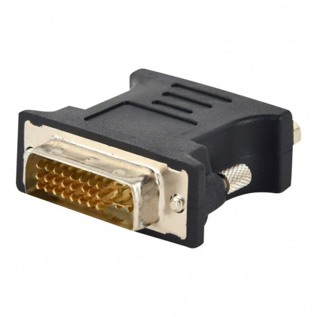 Gembird videoadapter DVI - 15 pin D-Sub (DB-15) A-DVI-VGA-BK