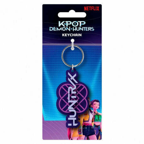 K-POP Demon Hunters Huntrix Team Logo PVC Keychain