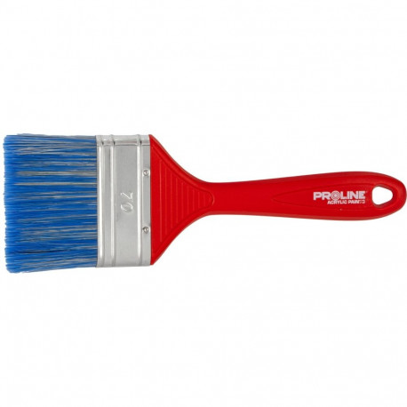 Pędzel płaski standard 70mm,rączka plastik,akryl,proline