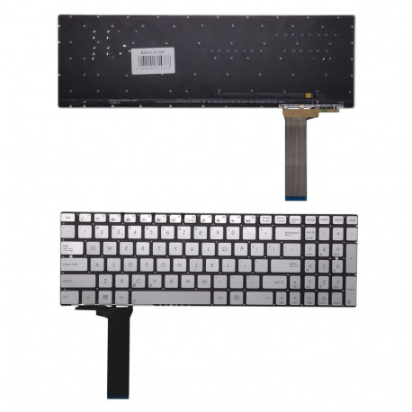 Keyboard ASUS N550J, US (silver)