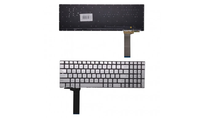Keyboard ASUS N550J, US (silver)