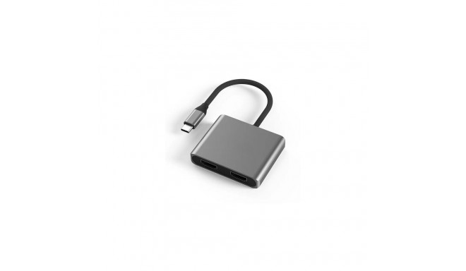 Adapter USB Type-C - 2x HDMI 4K