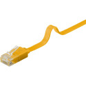Goobay CAT 6 Flat Patch Cable, U/UTP, yellow 3 m