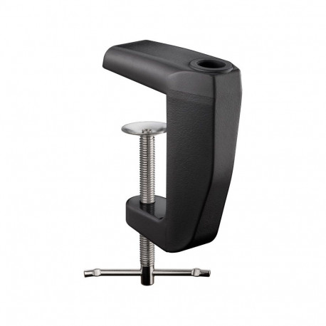 Goobay asenduslauaklamber liigendvarrega suurenduslampidele, must