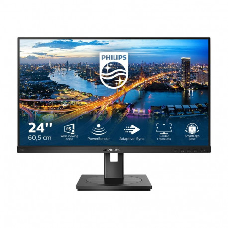 Philips 242B1/00 23.8-tolline LCD-monitor PowerSensor IPS-tehnoloogiaga 16:9 1920x1080 250 cd/m2 4 m