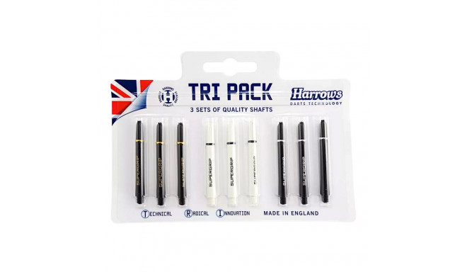Harrows noolevarred Tri Pack, must, valge