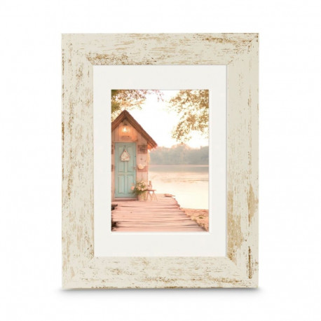 Hama Cottage Altweiß       13x18 Kunstst.inkl.Passepartout 193344