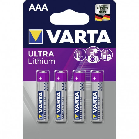 10x4 Varta Ultra Lithium Micro AAA LR 03