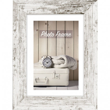 ZEP Nelson 6  white/brown  13x18 Wood Frame V21576