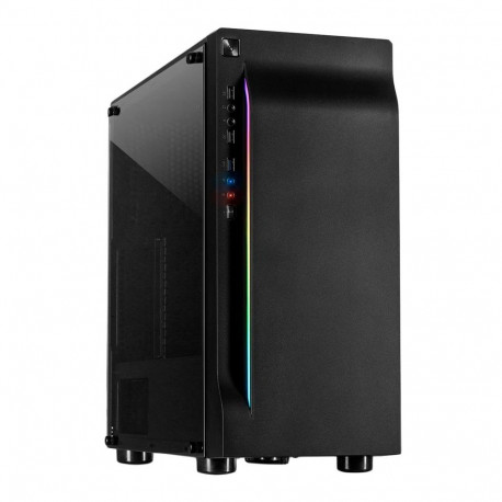 Chassis INTER-TECH A-3411 Creek Gaming Tower, ATX, 1xUSB3.0, 2xUSB2.0, PSU optional, Window side pan
