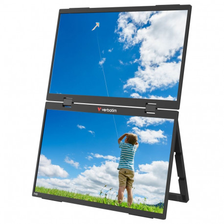"Verbatim Portable Monitor 15,6"" FHD Dual Monitor Essentials"