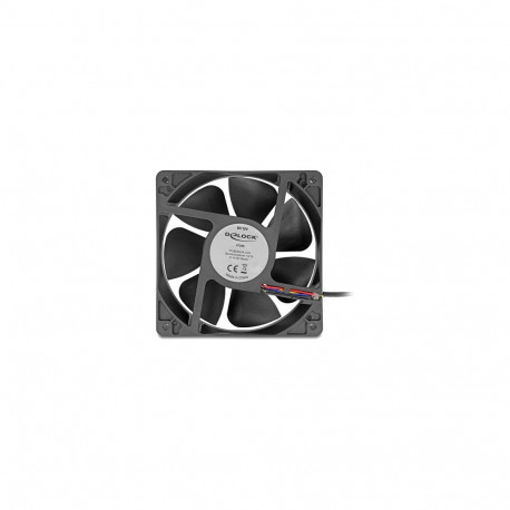 Aksiaalventilaator 12 V DC, 120 x 120 x 38 mm, must