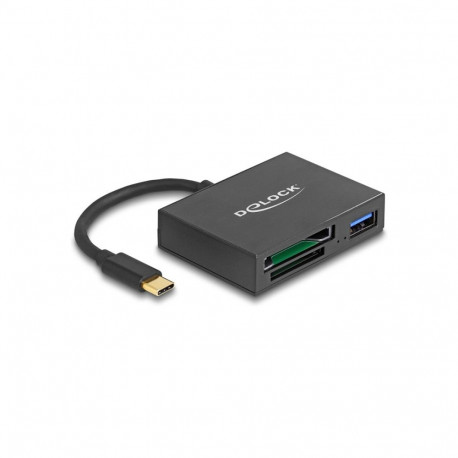 USB-C™ kaardilugeja XQD ja SD mälukaartidele + USB 5 Gbps A-tüüpi port