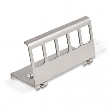 "Keystone Metall Halterung 5 Port für Hutschiene"