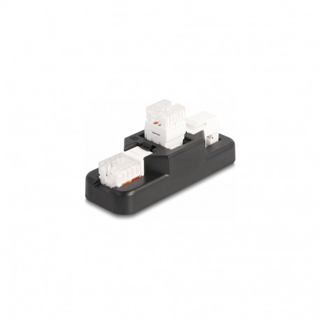 "Keystone LSA Set mit Auflegehalterung RJ45 / RJ11 Cat.6 schwarz"
