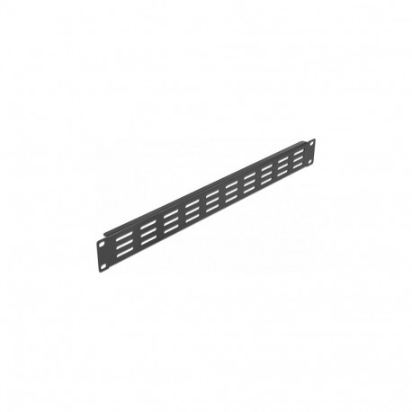 "19? Netzwerkschrank Panel mit Lüftungsschlitzen horizontal 1 HE schwarz"