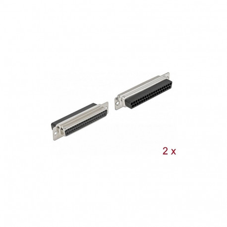 D-Sub 37 Pin krimp-pesa, metallist, 2 tk