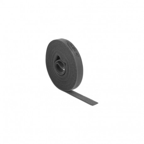 "Klettband auf Rolle L 5 m x B 15 mm grau"