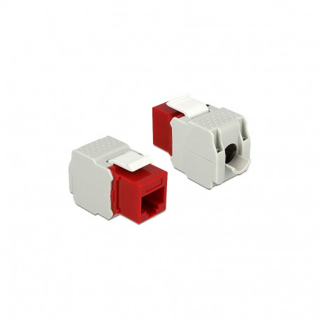 "Keystone Modul RJ45 Buchse > LSA Cat.6 UTP rot"