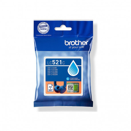 "Brother Tintenpatronen LC-521C Cyan (ca. 500 Seiten)"