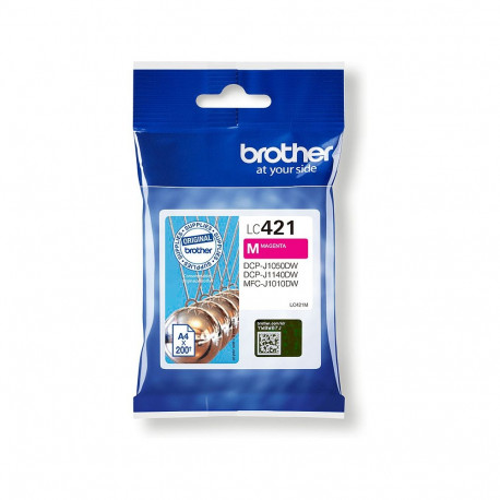 "Brother Tintenpatrone LC-421M Magenta (ca. 200 Seiten)"