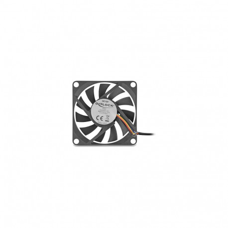 Aksiaalventilaator 12 V DC, 70 x 70 x 10 mm, must