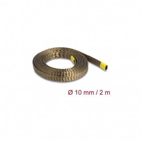 "Geflechtschlauch aus Basalt Fasern 2 m x 10 mm braun"