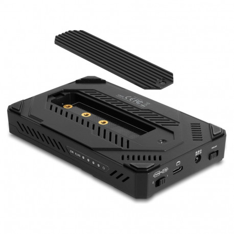 "USB Type-C™ Gehäuse für 1 x M.2 NVMe SSD + 1 x 2.5? SATA SSD / HDD mit Klon Funktion"