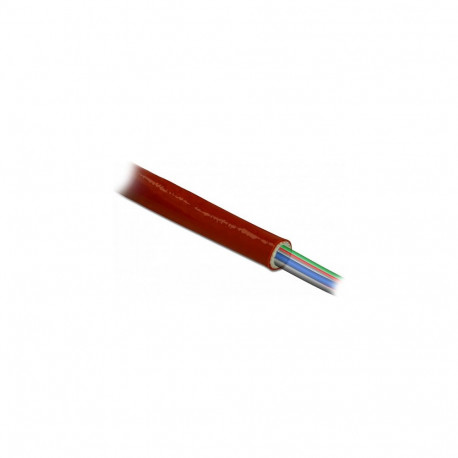 "Feuerfester Schutzschlauch silikonbeschichtet 10 m x 10 mm rot"