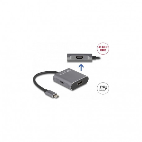 USB Type-C™ jagaja (DP Alt Mode) 2 x HDMI MST koos USB Type-C™ PD-ga
