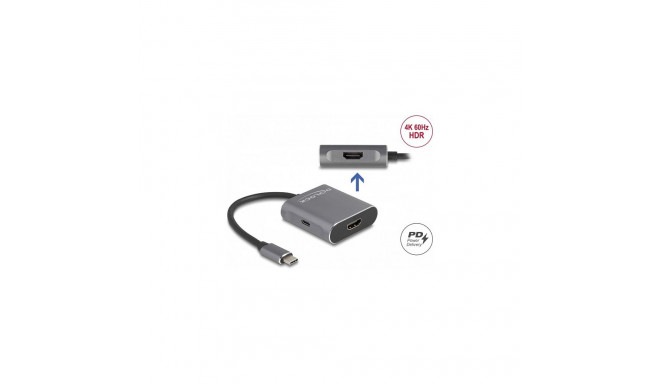"USB Type-C™ Splitter (DP Alt Mode) zu 2 x HDMI MST mit USB Type-C™ PD"
