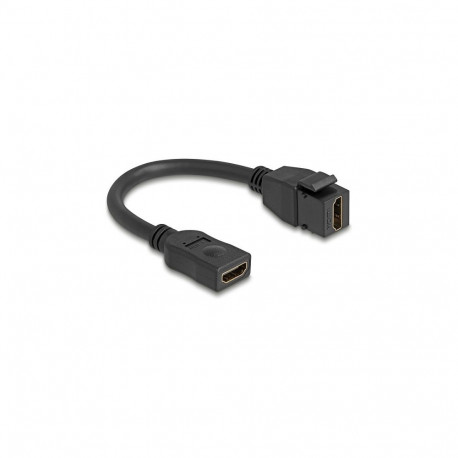 "Keystone Modul Kabel HDMI Buchse zu Buchse 8K 60 Hz 20 cm schwarz"