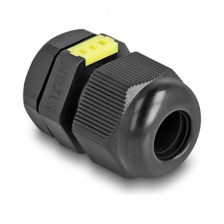 "Delock Kabelverschraubung M12 mit Belüftung IP68 staub- und wasserdicht schwarz 2 Stück"