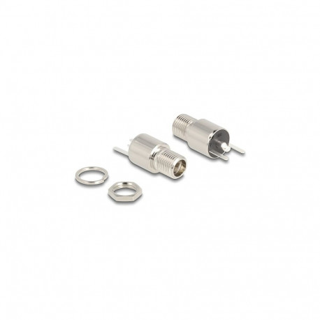 Delock DC 5,5 x 2,5 mm integreeritav joodetav pesa - ümmargune 20 V / 9 A