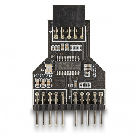 "USB 2.0 Hub 9 Pin Pfostenbuchse zu 2 x 9 Pin Pfostenstecker"