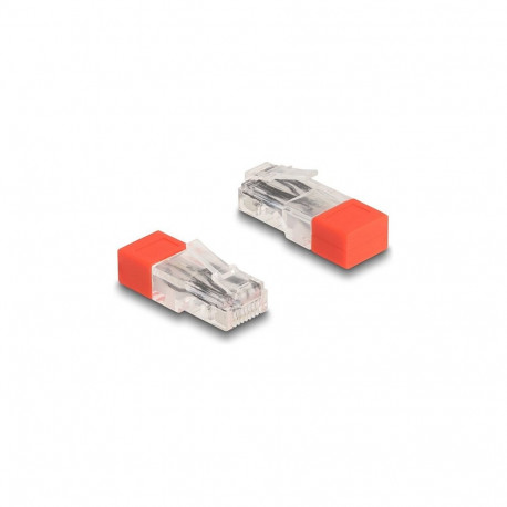 Delock RJ45 lõpptakistiga pistik 120 Ohm punane