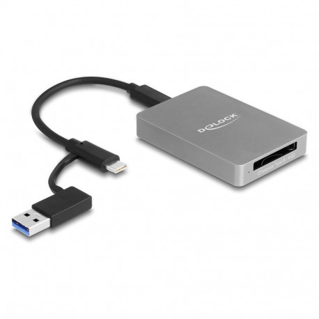 USB Type-C™ kaardilugeja alumiiniumkorpuses CFexpress- või XQD-mälukaartidele