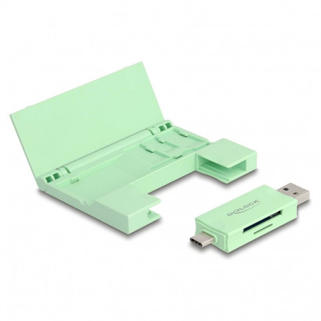 kaardilugeja USB 5 Gbps USB Type-C™ / Type-A SD- ja Micro SD-mälukaartidele praktilise mälukaardikar