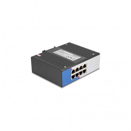 "Industrie Gigabit Ethernet Switch 8 Port RJ45 für Hutschiene"