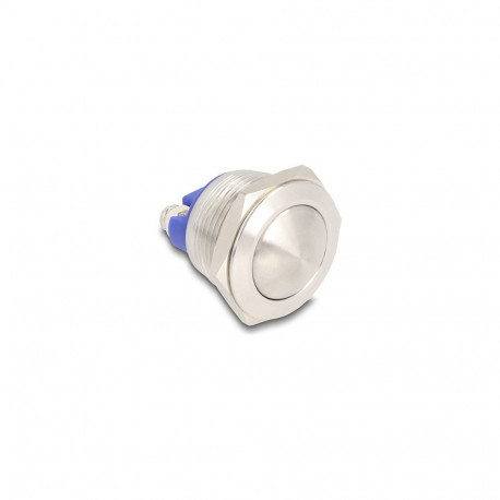 "Drucktaster zum Einbau 19 mm 2 x Schraubklemme Taster gewölbt"