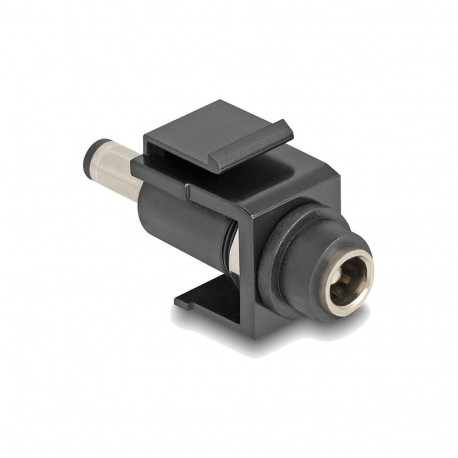 "Keystone Modul DC 5,5 x 2,1 mm Buchse zu DC 5,5 x 2,1 mm Stecker schwarz"